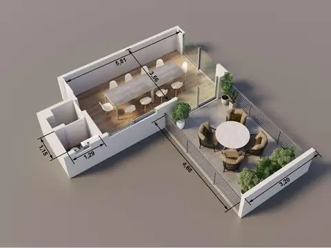 Departamento en Venta en Coghlan, USD 167.000