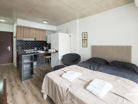 Venta / permuta | Departamento monoambiente con patio | Lourdes, Rosario