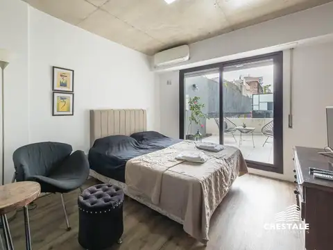 Venta / permuta | Departamento monoambiente con patio | Lourdes, Rosario