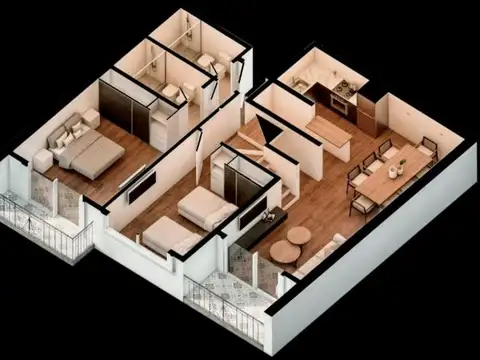 Departamento en Venta de 1 dormitorio