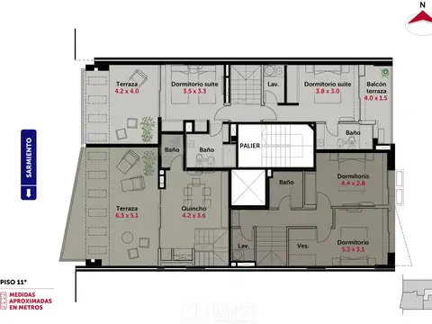 Departamento en Venta de 3 dormitorios
