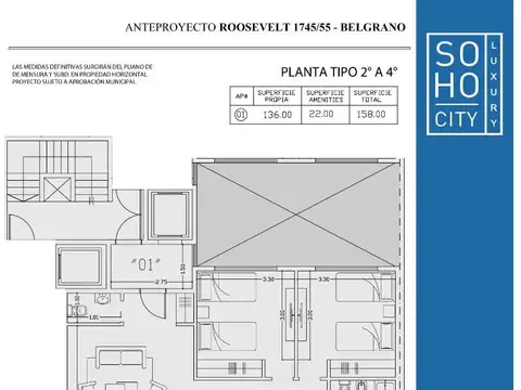 Departamento en Venta de 4 ambientes