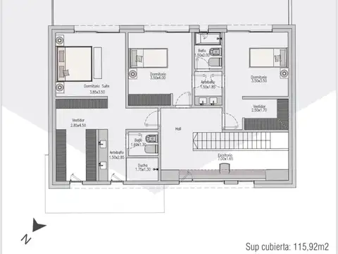 Casa 5 ambientes con 4 baños