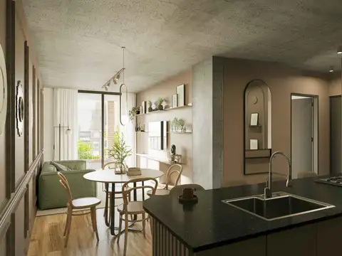 Departamento de 2 dormitorios al frente con balcón, Lourdes, Rosario