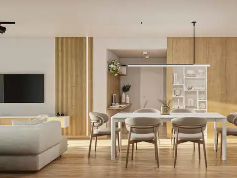 Departamento dos dormitorios, terraza, parrilla y pileta exclusivos