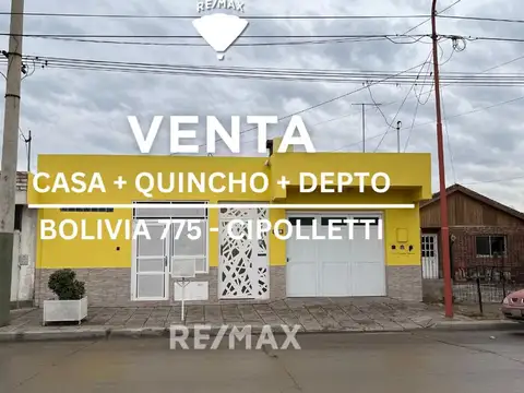 Casa con Departamento y Quincho en Cipolletti