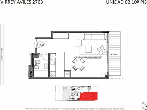 Venta Departamento Próximo a Estrenar de 1 Ambiente en Belgrano