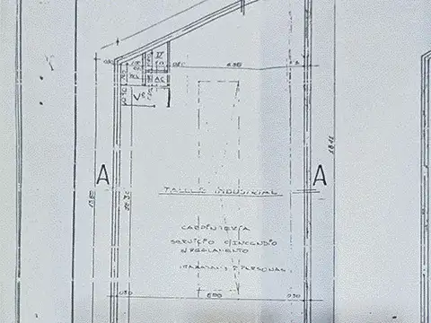 Galpon en Venta 8,85  mts Frente