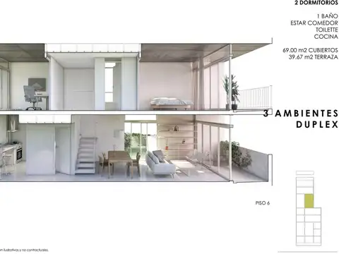 Venta. Departamento. Duplex. 3 ambientes. Terraza. Cochera. Villa Ortuzar.