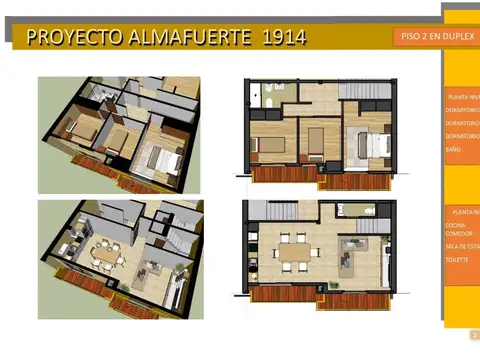 ALMAFUERTE 1900, Piso 2