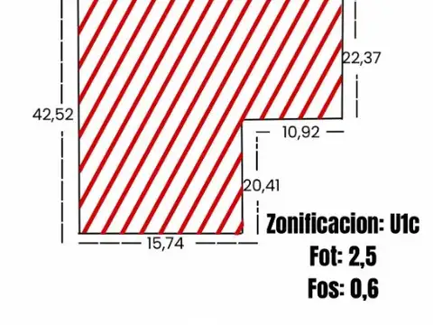 Terreno en Venta, FOT 2,5
