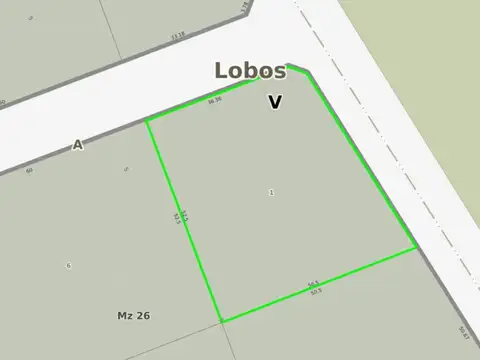 Terreno en Venta en Lobos, USD 24.000