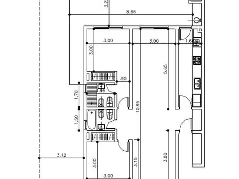 Departamento en Venta de 3 ambientes