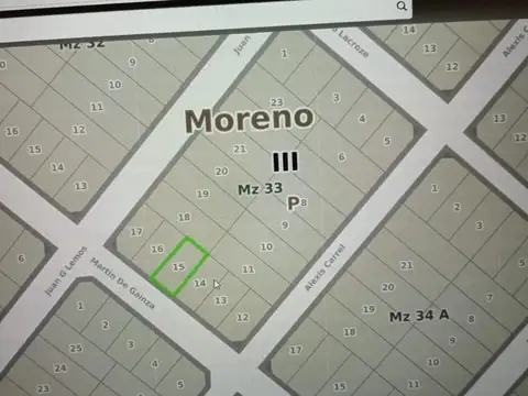 Terreno en Venta en Trujui, USD 14.000