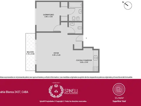 Departamento en Alquiler de 2 ambientes