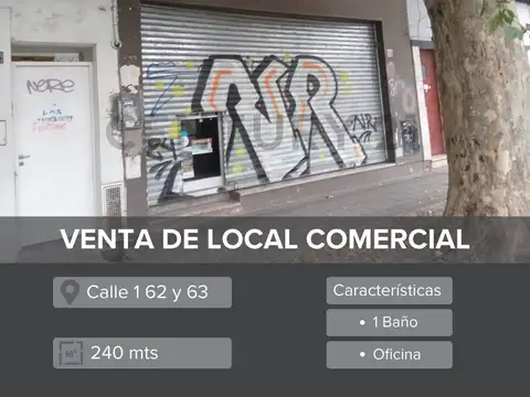 Venta de Local en La Plata ideal inversores