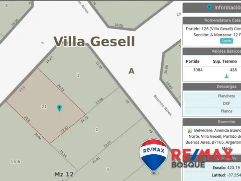 VENTA LOTE MULTIFAMILIAR VILLA GESELL