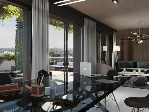 Departamento 2 ambientes con 2 baños