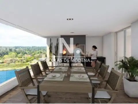 Excelente ubicación, con vista a la laguna y la bahía, 2 dormitorios frente al mar