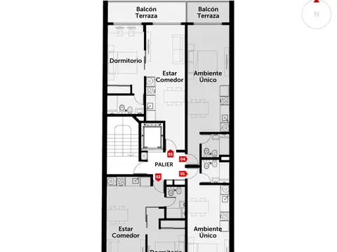 Departamento en Venta de 1 dormitorio