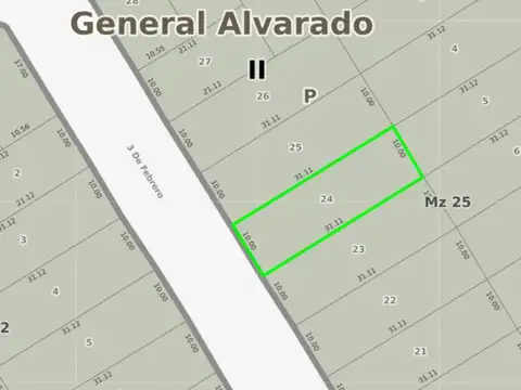 Tres de Febrero e/ Corrientes y Santiago del Estero