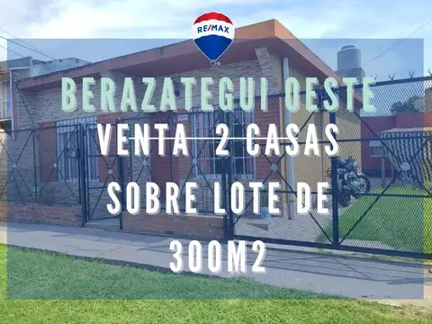 VENTA  DE 2 CASAS  MISMO LOTE, BERAZATEGUI