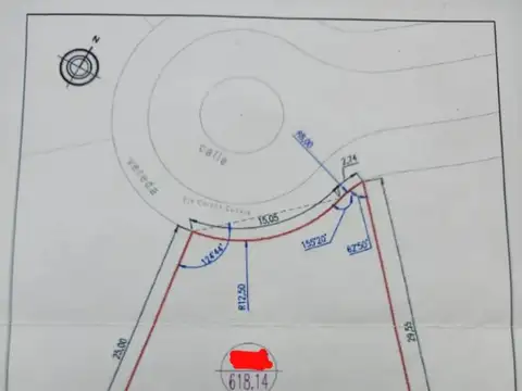 Terreno en Venta de 618,0 m2