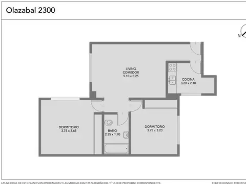 Olazábal al 2300 , Piso 6