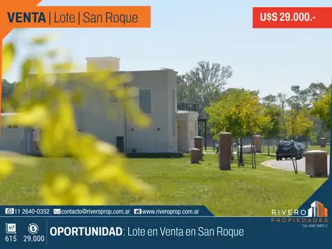 Venta Oportunidad Lote San Roque Canning