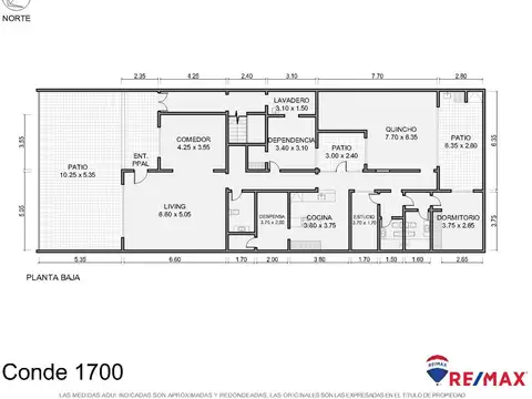 Depto Tipo Casa 6 ambientes con 3 baños