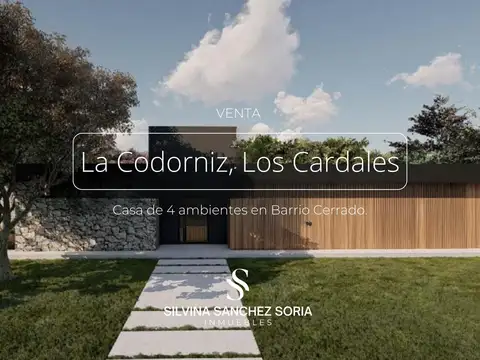 CASA 4 AMBIENTES EN VENTA, BARRIO CERRADO LA CODORNIZ, LOS CARDALES