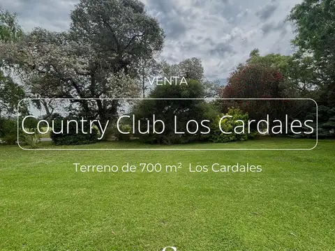 TERRENO EN VENTA, LOS CARDALES COUNTRY CLUB