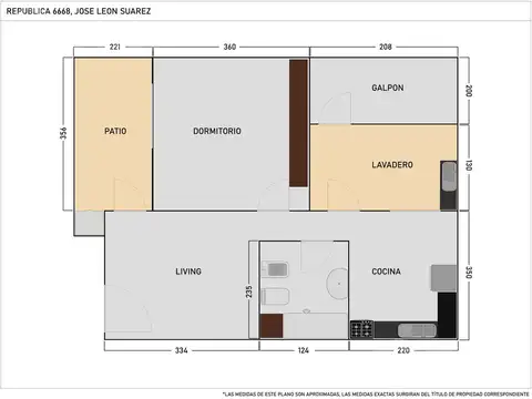 Depto Tipo Casa en Venta de 2 ambientes