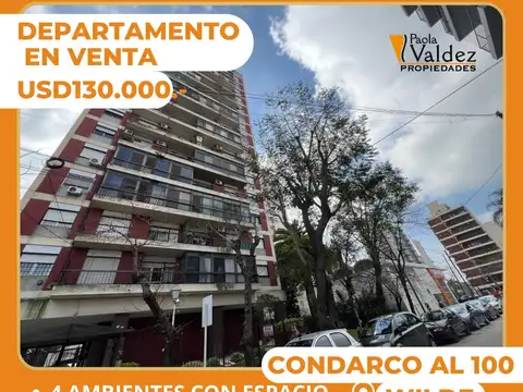 DEPARTAMENTO EN VENTA DE 4 AMBIENTES TORRES PREFECTURA WILDE