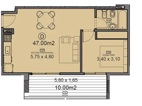 Departamento en Venta en Nuñez, USD 178.000