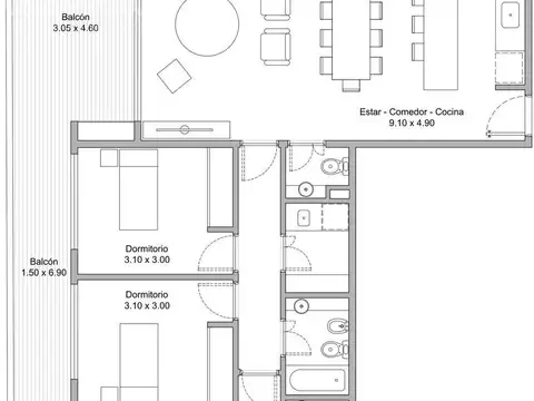 Departamento en Nuñez