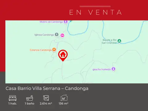 Casa en Venta en Agua De Oro, USD 190.000