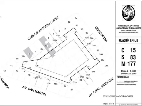 Terreno en Venta en Villa Devoto, USD 450.000