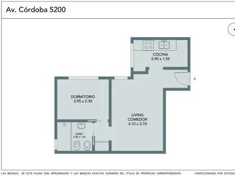 Departamento en Venta en Palermo Chico, USD 82.000