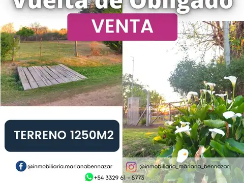 TERRENO EN VENTA - VUELTA DE OBLIGADO