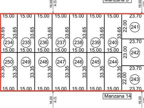Terreno en Venta de 504,0 m2