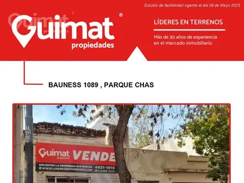 Terreno en Venta en Villa Ortuzar, USD 220.000