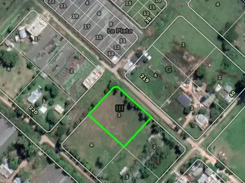 Terreno venta 60x60 mts - 3.092 mts 2  totales - Lisandro Olmos Etcheverry