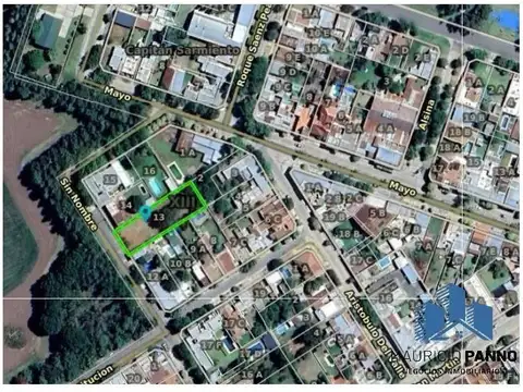 Terreno en Venta 16  mts Fondo