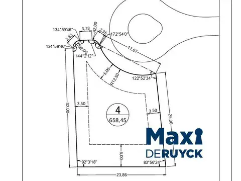 Terreno en Venta 32  mts Fondo