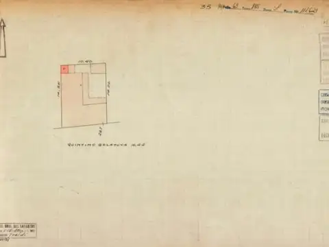 Terreno en Almagro de 149,80?m² (10,44?m de frente) , factibilidad para 934,70?m² vendibles.