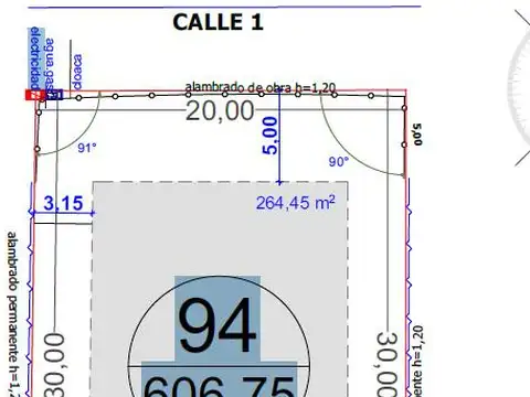Terreno en Venta 30  mts Fondo