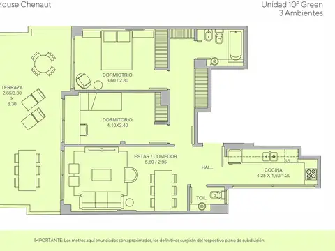 Av. Gral. I. Chenaut 1763 AL 1700, entre Arce y el Campo de Polo