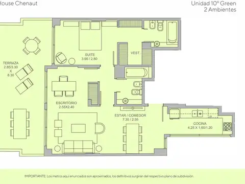 Departamento en Venta de 3 ambientes