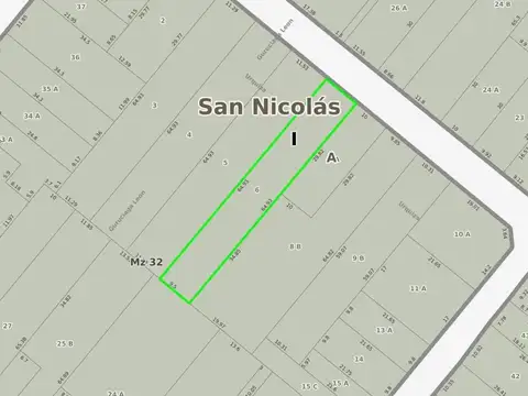 Urquiza e/ León Guruciaga y Lavalle